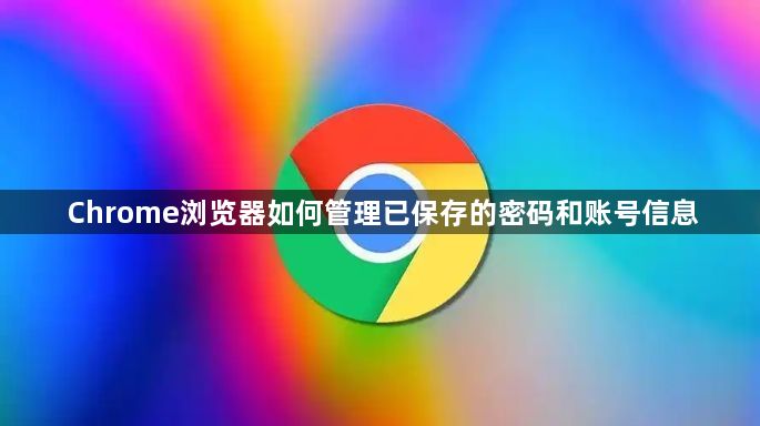 Chrome浏览器如何管理已保存的密码和账号信息1